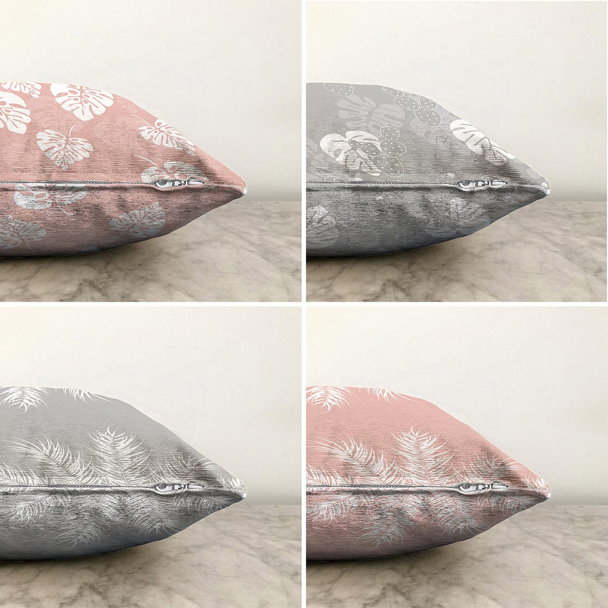 Hillkar Global Set 4 fete perna decorative din poliester si bumbac, Derya RKYK379 Multicolor, 43 x 43 cm