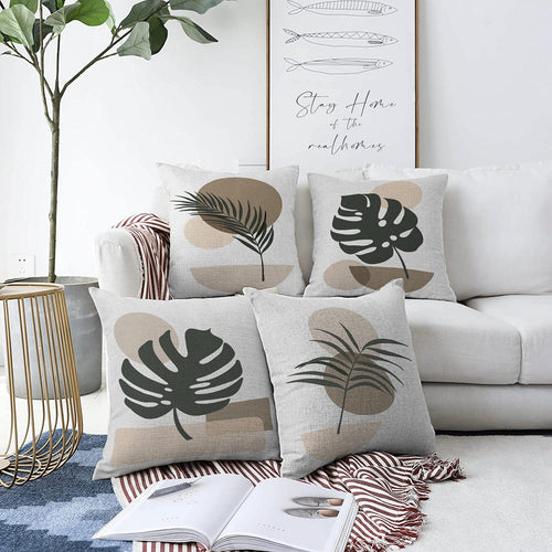 Hillkar Global Set 4 fete perna decorative din poliester si bumbac, Dicle RKYK353 Multicolor, 43 x 43 cm