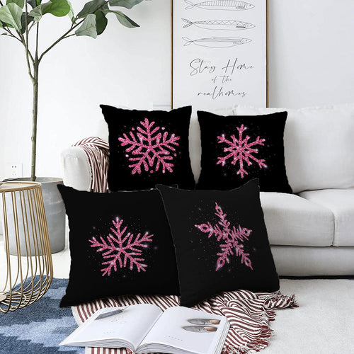 Hillkar Global Set 4 fete perna decorative din poliester si bumbac, Dicle RKYK355 Multicolor, 43 x 43 cm