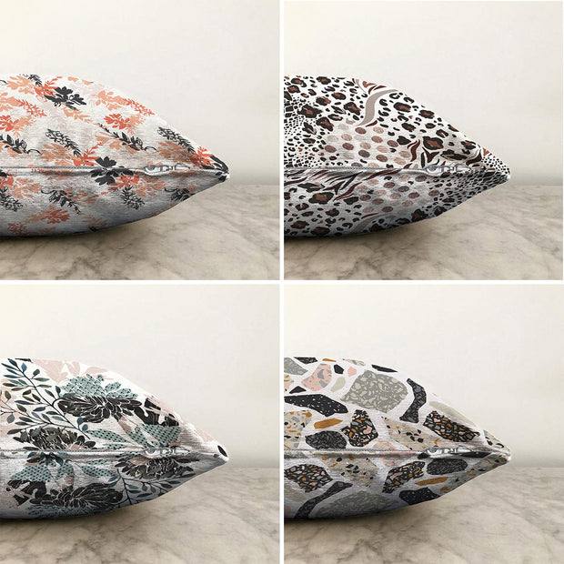 Hillkar Global Set 4 fete perna decorative din poliester si bumbac, Ece RKYK191 Multicolor, 43 x 43 cm