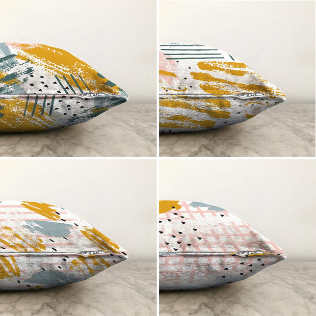 Hillkar Global Set 4 fete perna decorative din poliester si bumbac, Ece RKYK192 Multicolor, 43 x 43 cm