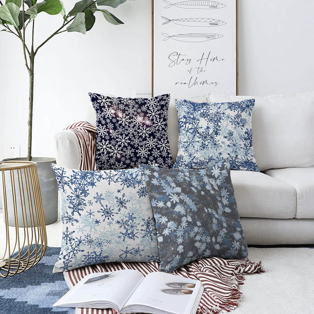 Hillkar Global Set 4 fete perna decorative din poliester si bumbac, Ece RKYK195 Multicolor, 43 x 43 cm