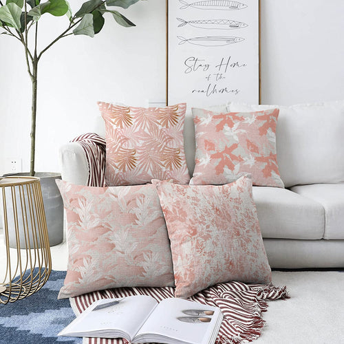 Hillkar Global Set 4 fete perna decorative din poliester si bumbac, Ece RKYK196 Multicolor, 43 x 43 cm