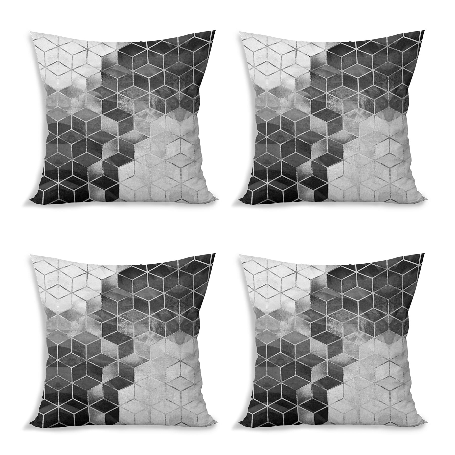 Hillkar Global Set 4 fete perna decorative din poliester si bumbac, Eda RKYK475 Multicolor, 43 x 43 cm