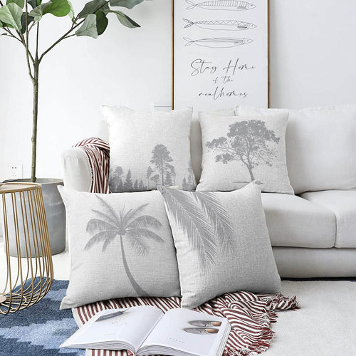 Hillkar Global Set 4 fete perna decorative din poliester si bumbac, Emir RKYK186 Multicolor, 43 x 43 cm