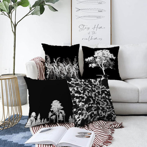 Hillkar Global Set 4 fete perna decorative din poliester si bumbac, Emir RKYK187 Multicolor, 43 x 43 cm