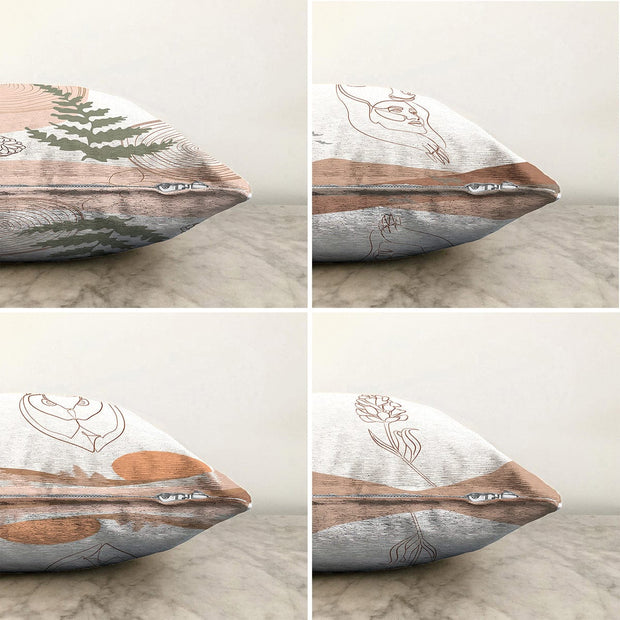 Hillkar Global Set 4 fete perna decorative din poliester si bumbac, Ferhat RKYK312 Multicolor, 43 x 43 cm