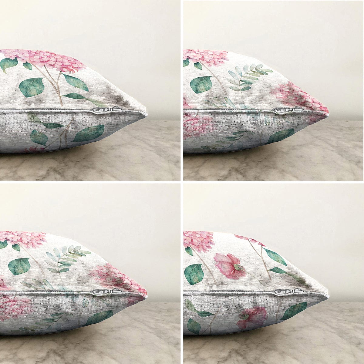 Hillkar Global Set 4 fete perna decorative din poliester si bumbac, Guven RKYK432 Multicolor, 43 x 43 cm