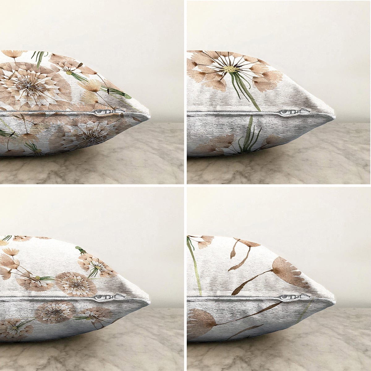 Hillkar Global Set 4 fete perna decorative din poliester si bumbac, Kader RKYK393 Multicolor, 43 x 43 cm