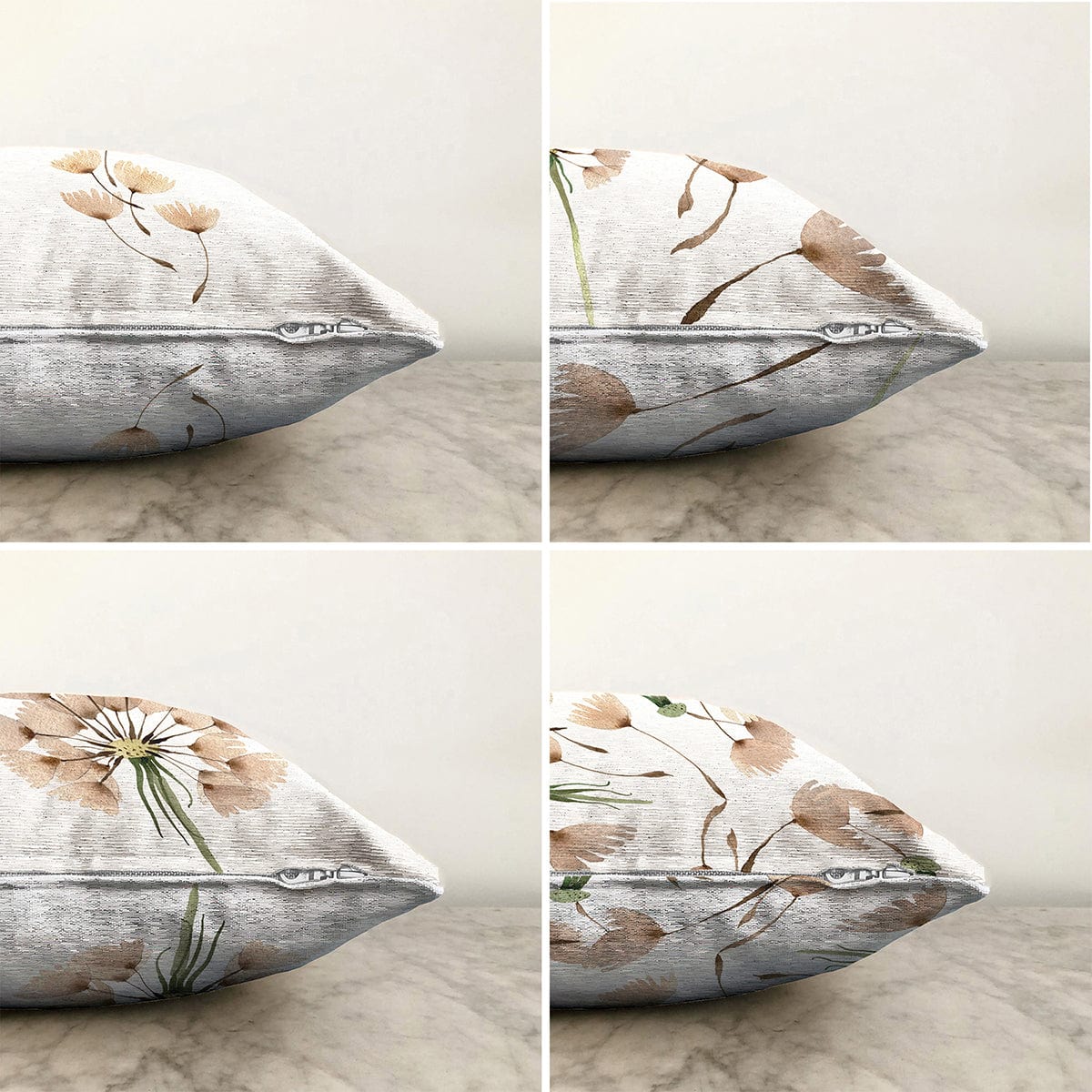 Hillkar Global Set 4 fete perna decorative din poliester si bumbac, Kader RKYK394 Multicolor, 43 x 43 cm