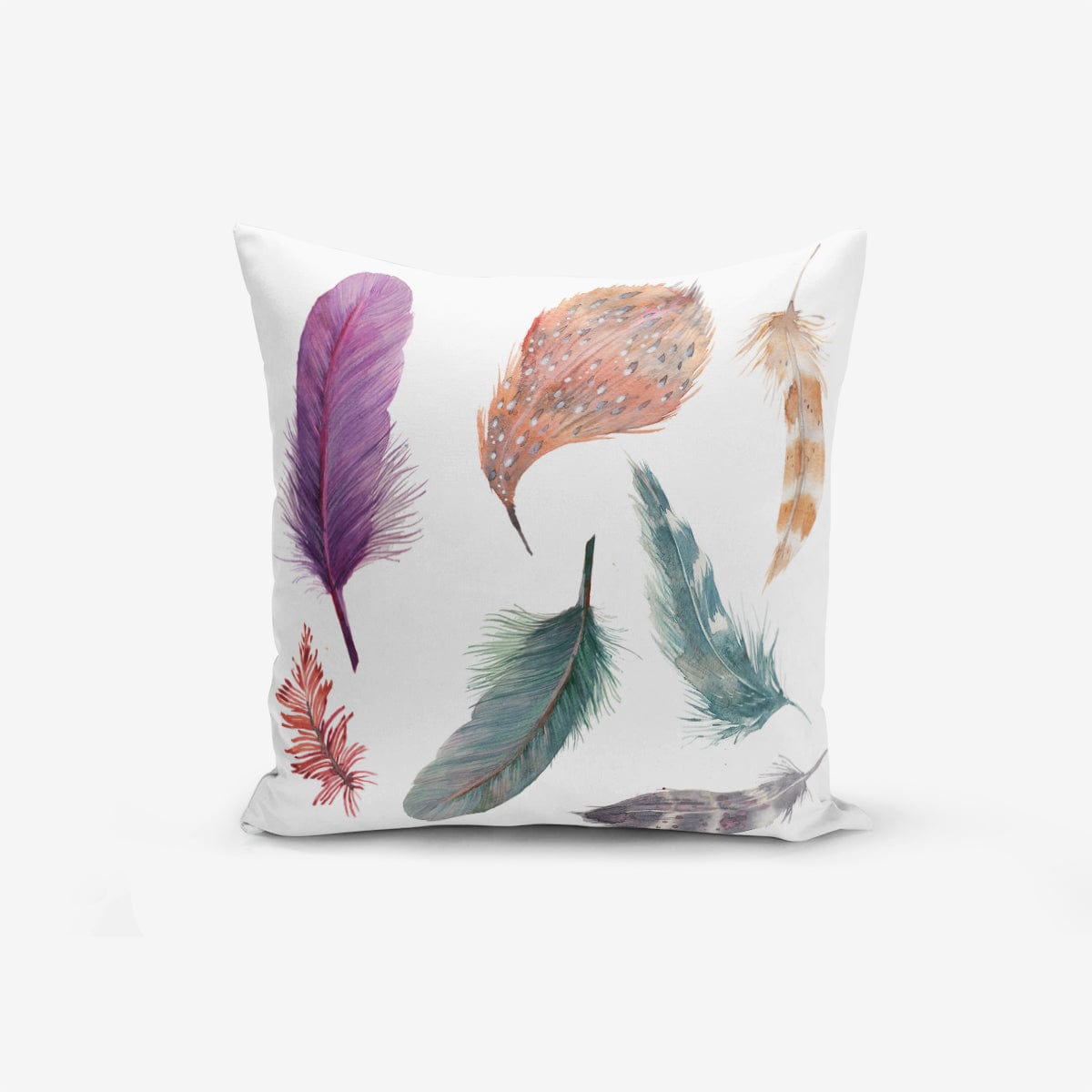 Hillkar Global Set 4 fete perna decorative din poliester si bumbac, Kenan RKYK123 Multicolor, 43 x 43 cm