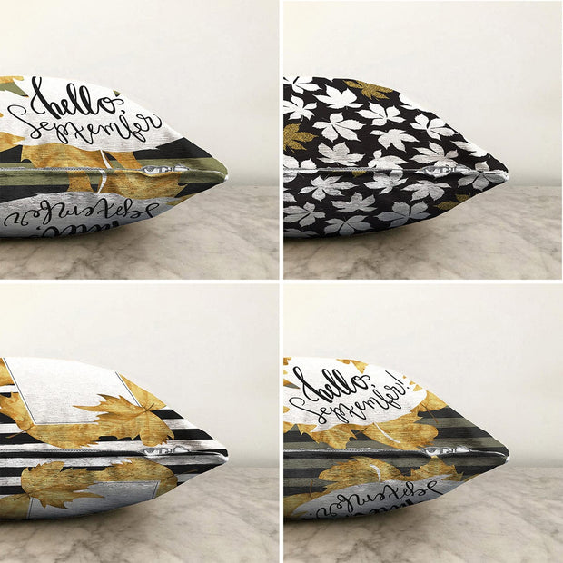 Hillkar Global Set 4 fete perna decorative din poliester si bumbac, Melike RKYK374 Multicolor, 43 x 43 cm