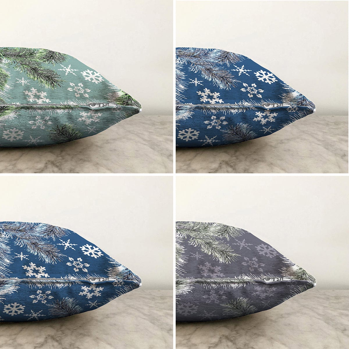 Hillkar Global Set 4 fete perna decorative din poliester si bumbac, Melike RKYK375 Multicolor, 43 x 43 cm