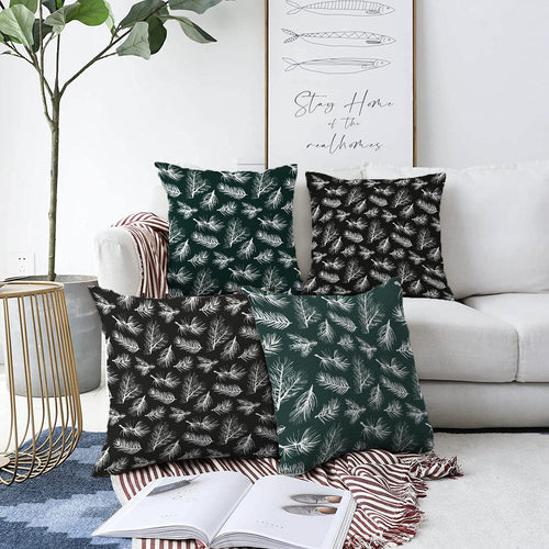 Hillkar Global Set 4 fete perna decorative din poliester si bumbac, Melike RKYK377 Multicolor, 43 x 43 cm