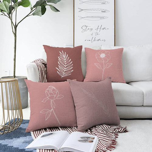 Hillkar Global Set 4 fete perna decorative din poliester si bumbac, Mete RKYK421 Multicolor, 43 x 43 cm