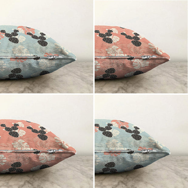 Hillkar Global Set 4 fete perna decorative din poliester si bumbac, Mete RKYK426 Multicolor, 43 x 43 cm