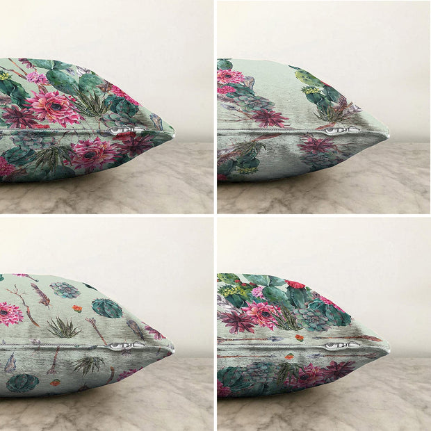 Hillkar Global Set 4 fete perna decorative din poliester si bumbac, Mete RKYK427 Multicolor, 43 x 43 cm