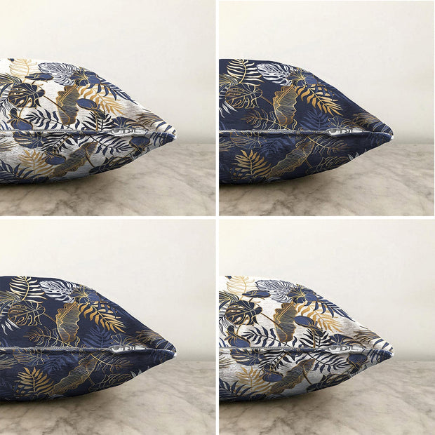 Hillkar Global Set 4 fete perna decorative din poliester si bumbac, Omer RKYK388 Multicolor, 43 x 43 cm