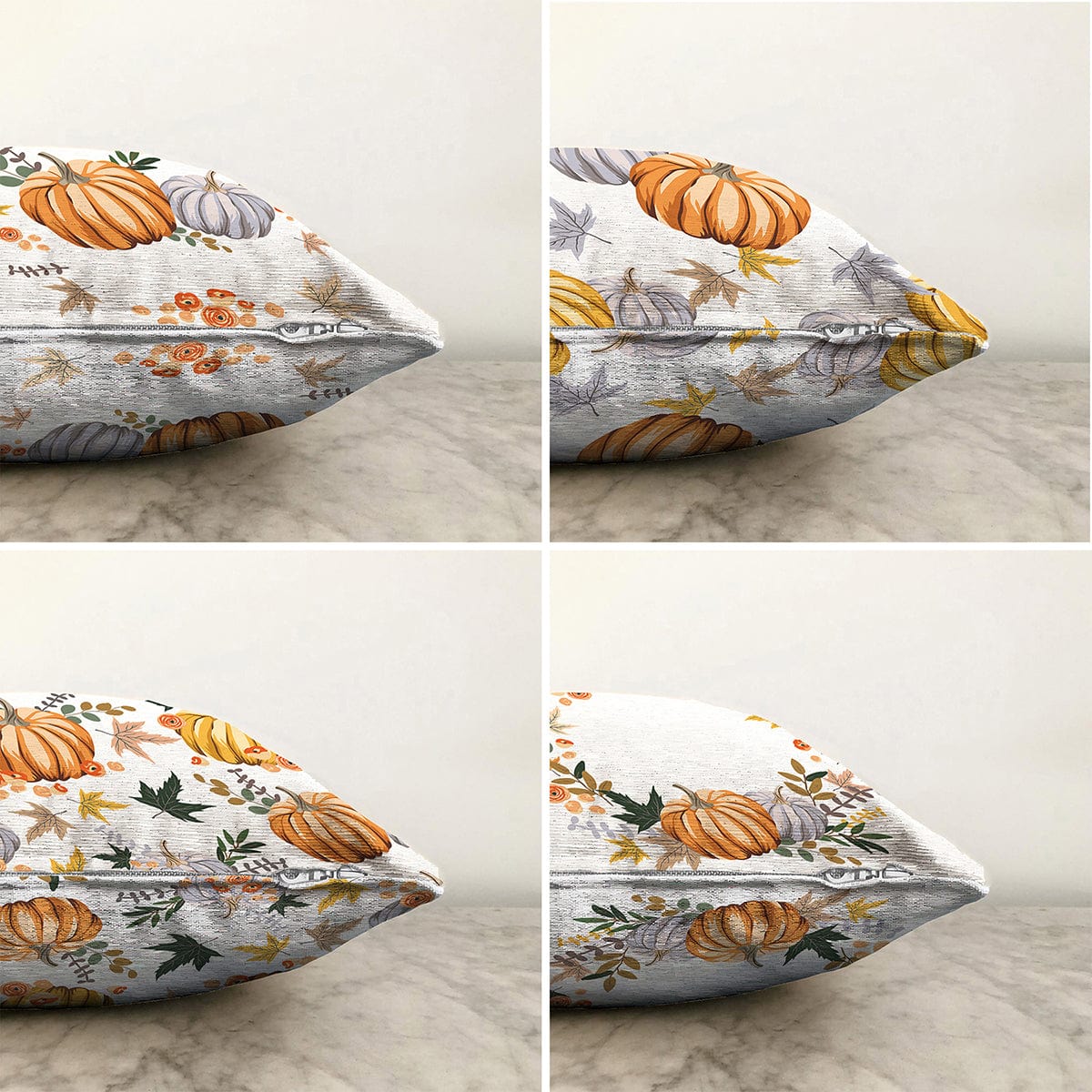 Hillkar Global Set 4 fete perna decorative din poliester si bumbac, Omer RKYK389 Multicolor, 43 x 43 cm