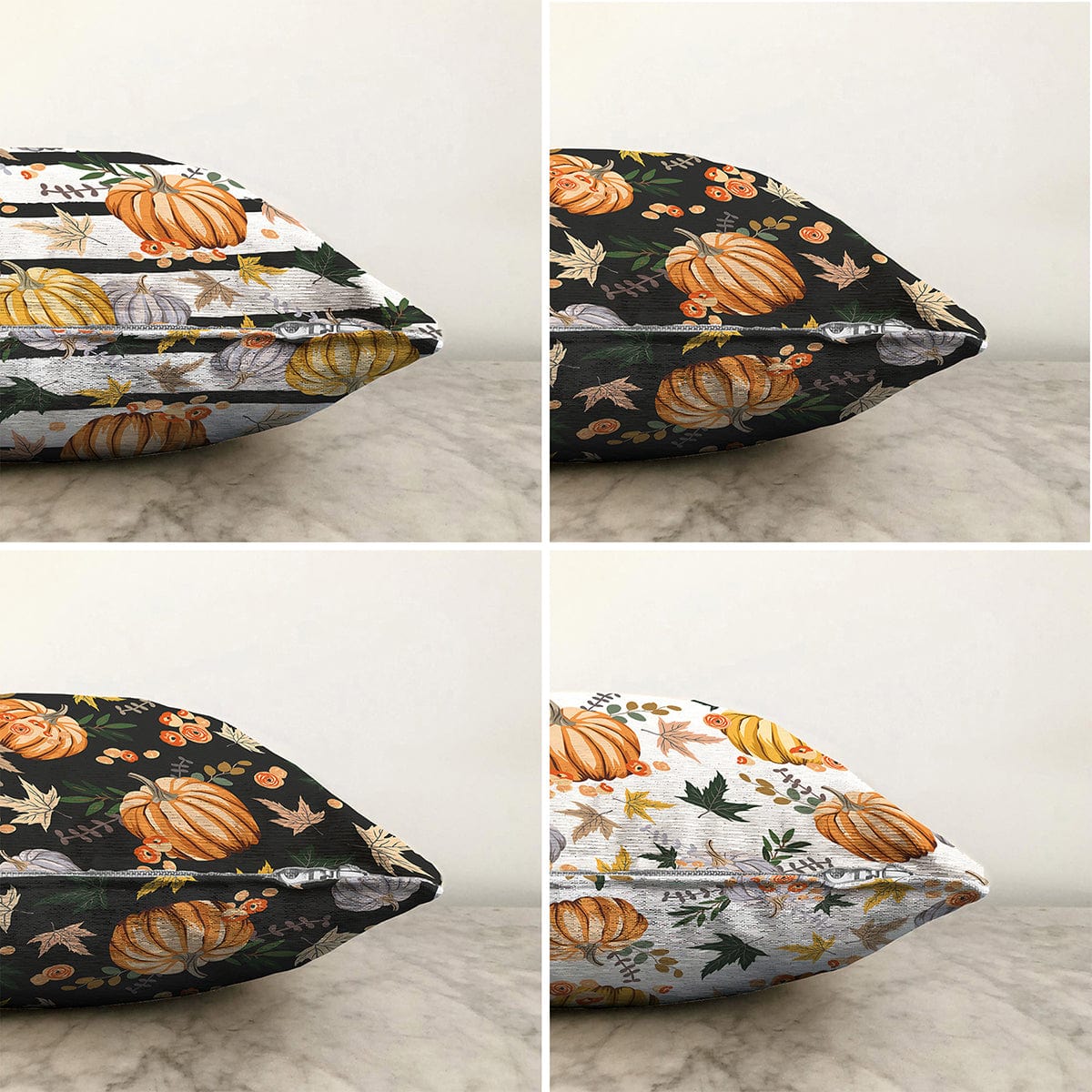 Hillkar Global Set 4 fete perna decorative din poliester si bumbac, Omer RKYK390 Multicolor, 43 x 43 cm