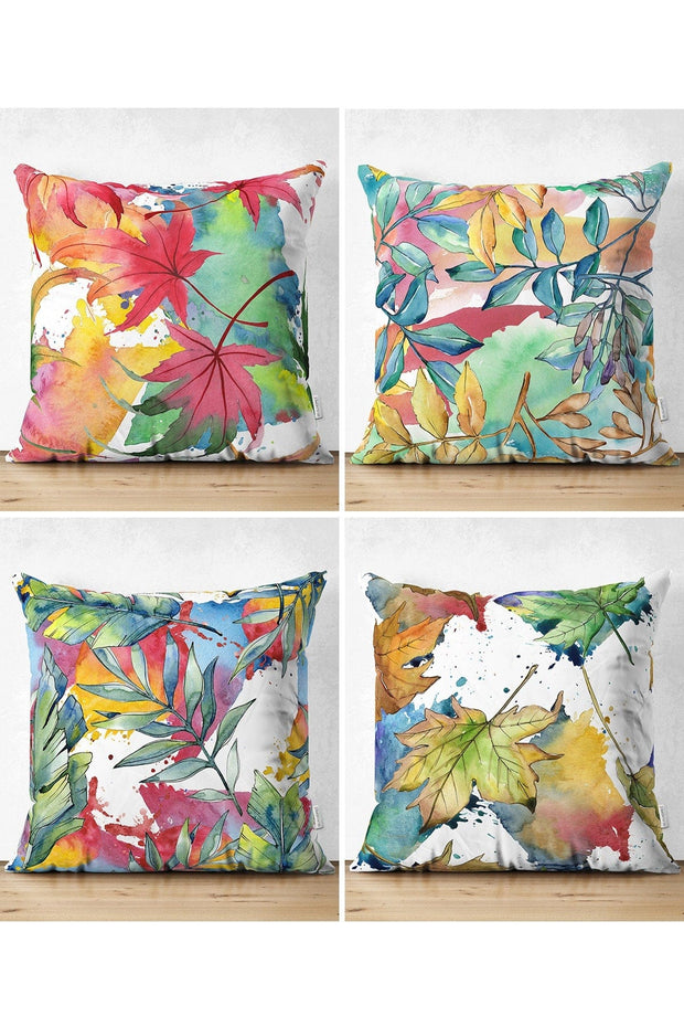 Hillkar Global Set 4 fete perna decorative din poliester si bumbac, Suet RKYK452 Multicolor, 43 x 43 cm