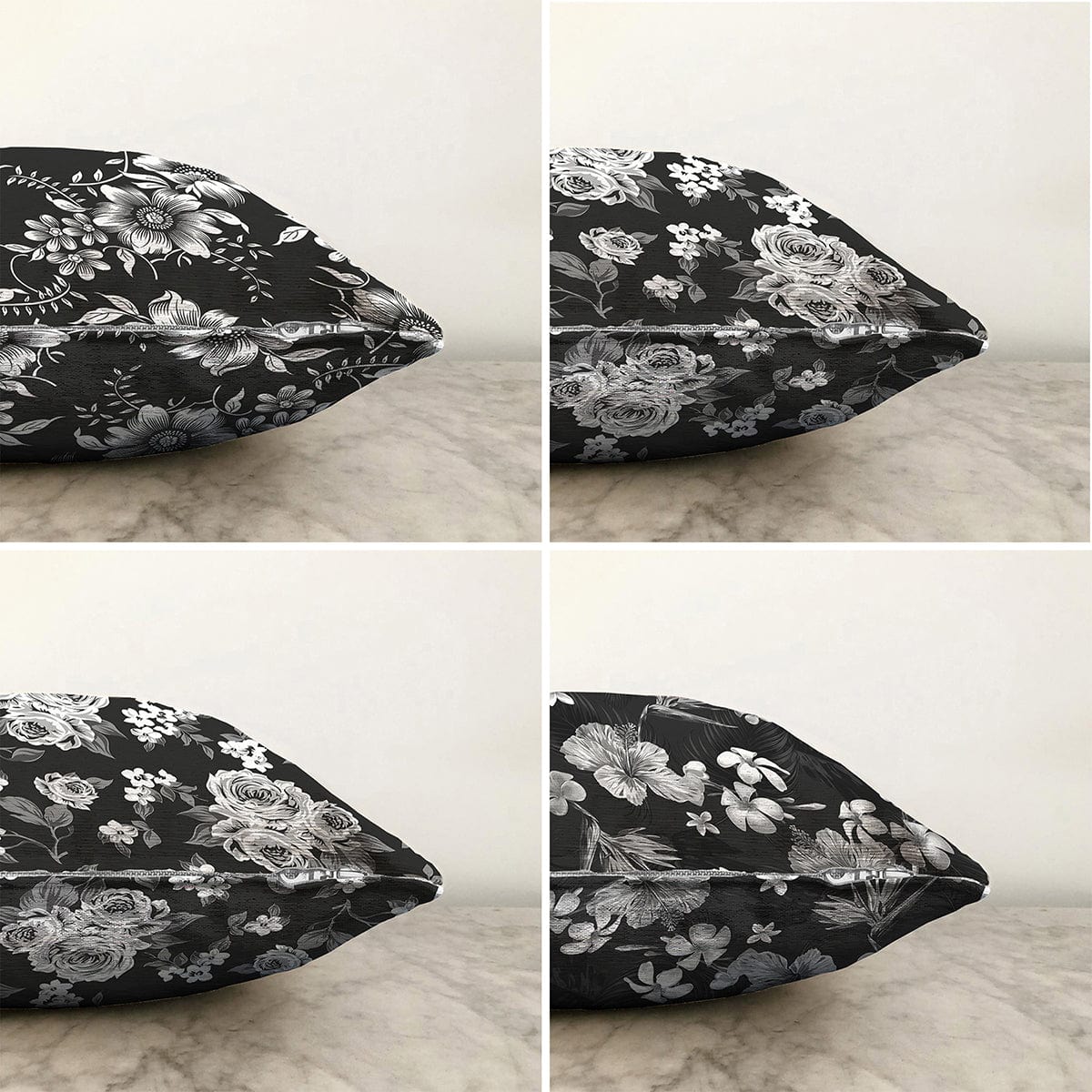 Hillkar Global Set 4 fete perna decorative din poliester si bumbac, Umay RKYK410 Multicolor, 43 x 43 cm