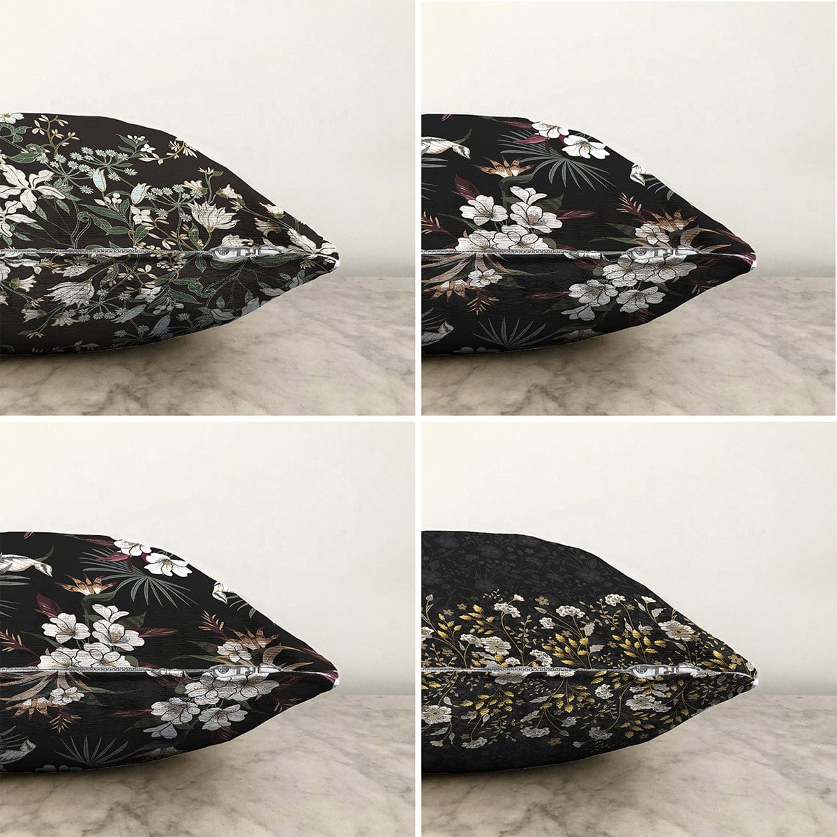 Hillkar Global Set 4 fete perna decorative din poliester si bumbac, Umut RKYK411 Multicolor, 43 x 43 cm