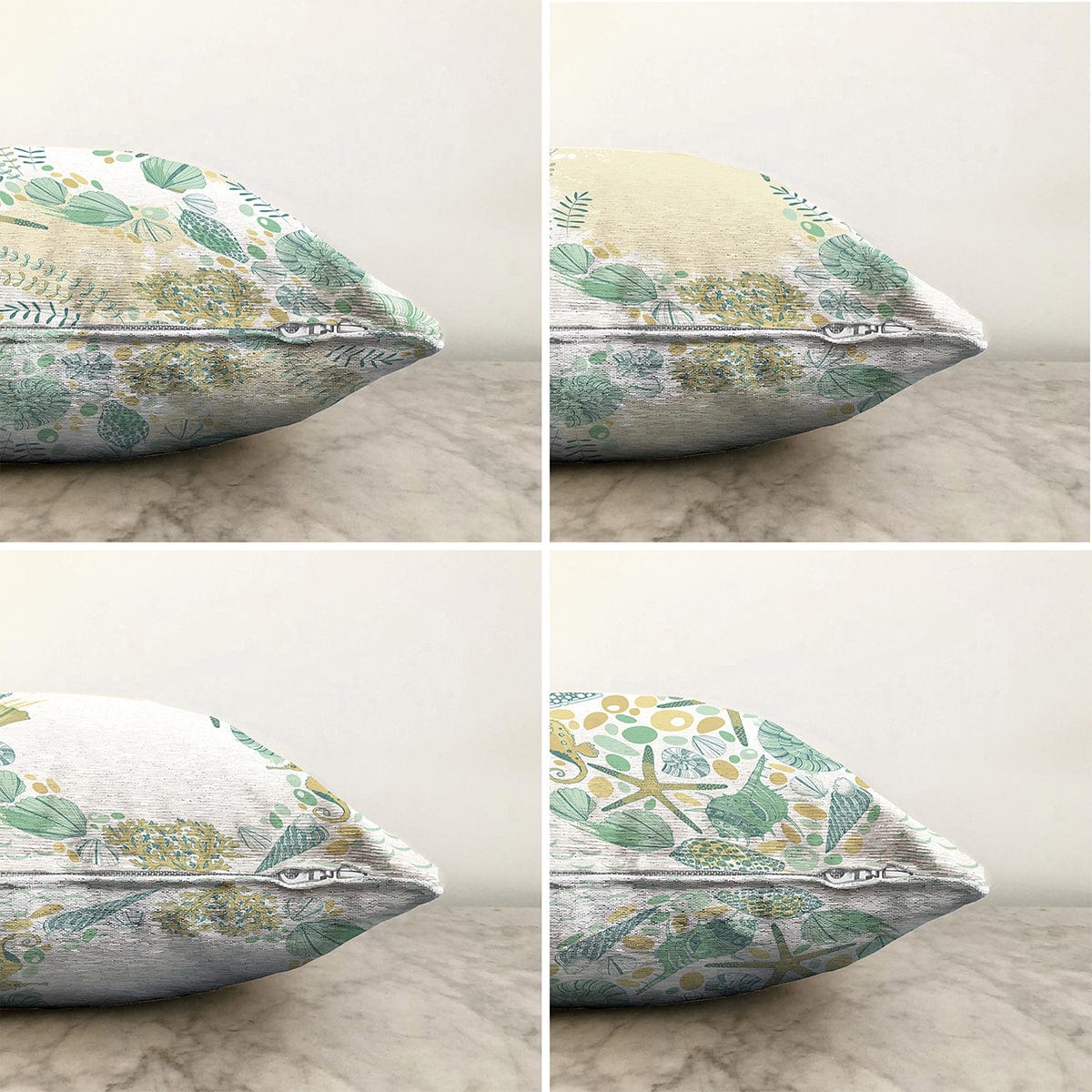 Hillkar Global Set 4 fete perna decorative din poliester si bumbac, Umut RKYK416 Multicolor, 43 x 43 cm