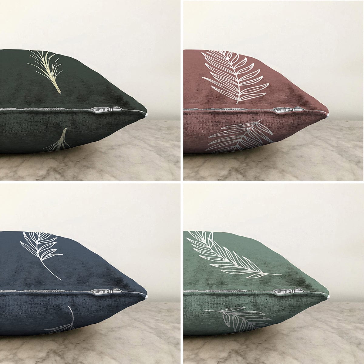 Hillkar Global Set 4 fete perna decorative din poliester si bumbac, Umut RKYK418 Multicolor, 43 x 43 cm