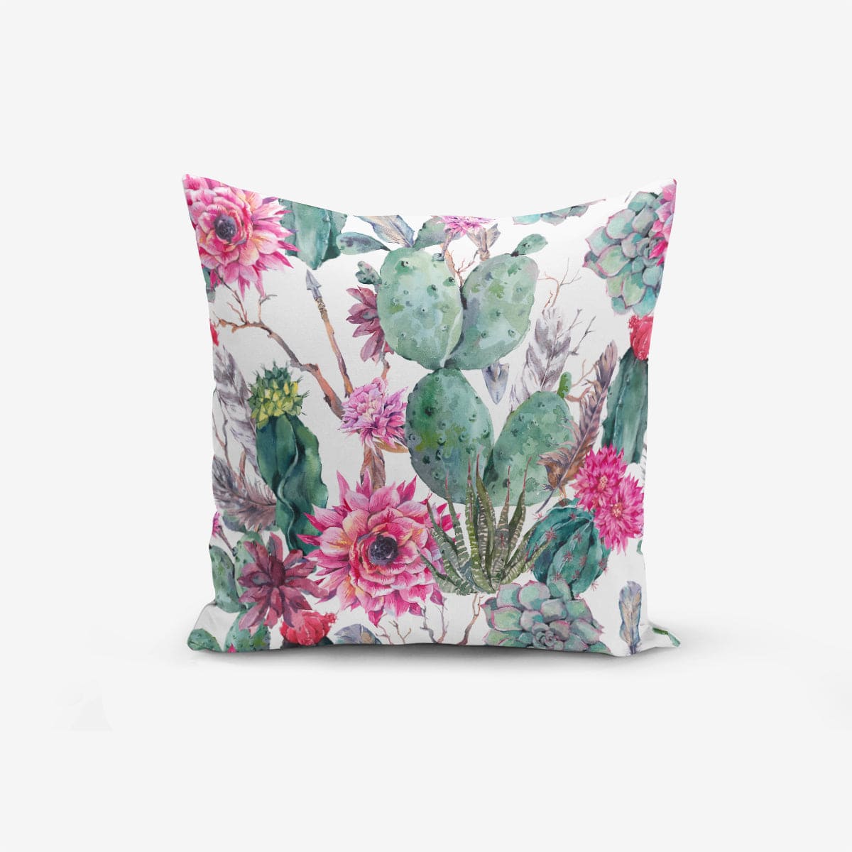 Hillkar Global Set 4 fete perna decorative din poliester si bumbac, Yasemin RKYK139 Multicolor, 43 x 43 cm