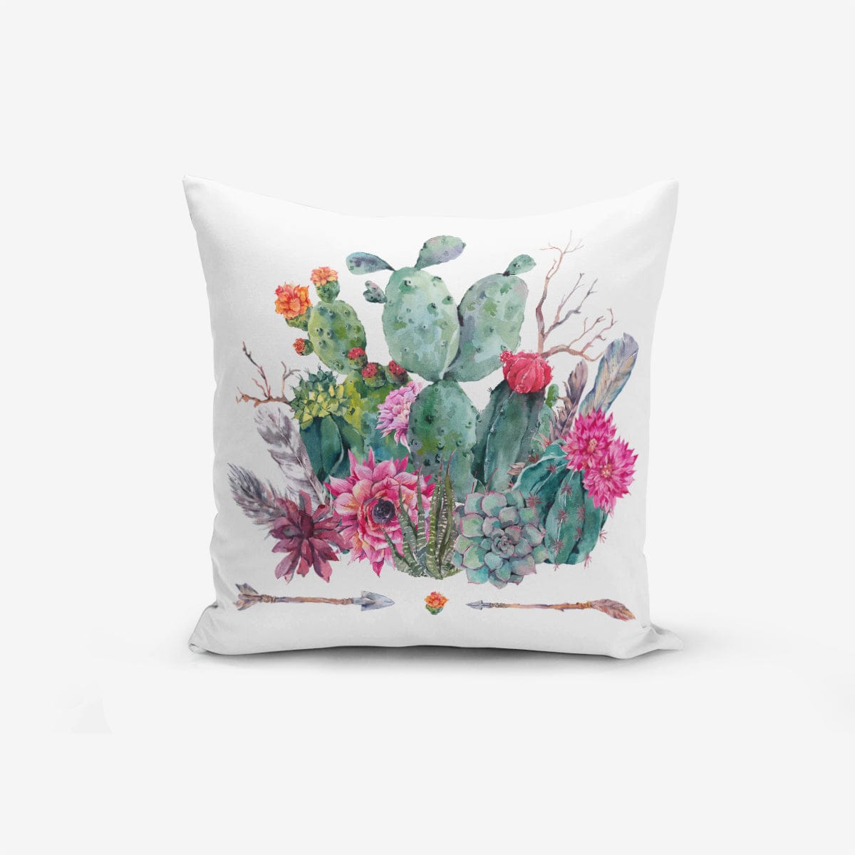 Hillkar Global Set 4 fete perna decorative din poliester si bumbac, Yasemin RKYK139 Multicolor, 43 x 43 cm