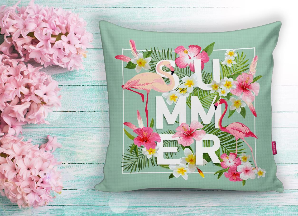 Hillkar Global Set 4 fete perna decorative din poliester si bumbac, Yldiko RKYK459 Multicolor, 43 x 43 cm