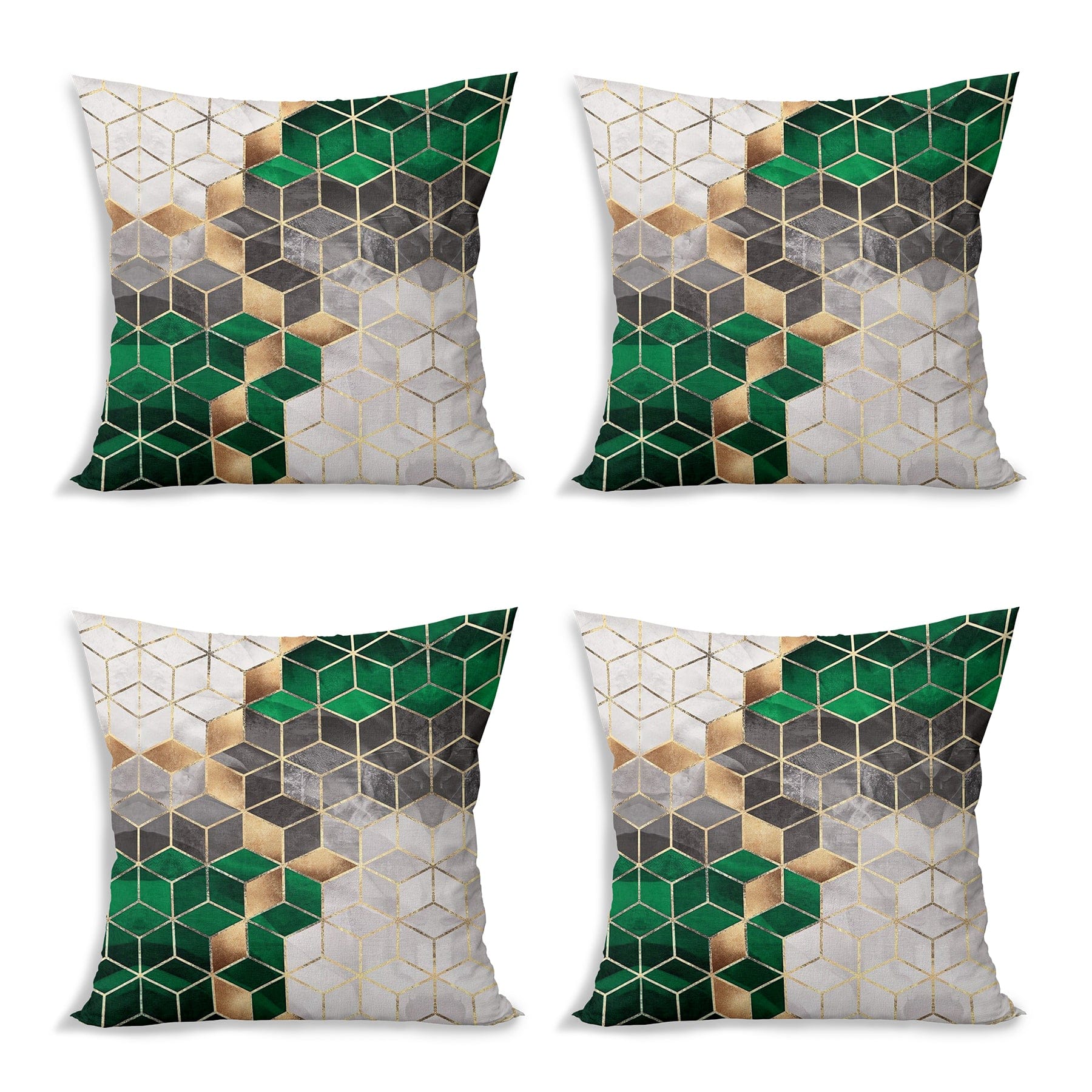 Hillkar Global Set 4 fete perna decorative din poliester si bumbac, Yldiko RKYK471 Multicolor, 43 x 43 cm