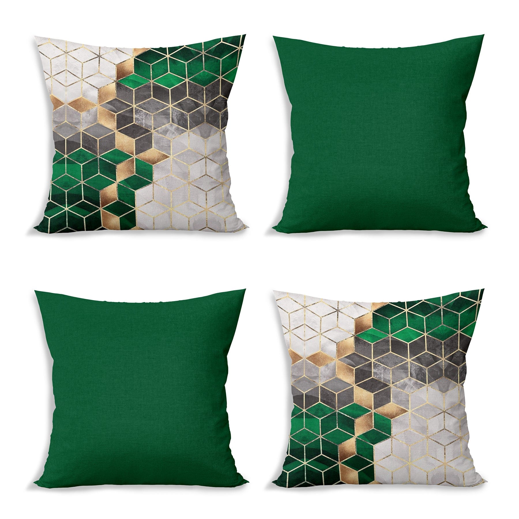 Hillkar Global Set 4 fete perna decorative din poliester si bumbac, Yldiko RKYK472 Multicolor, 43 x 43 cm