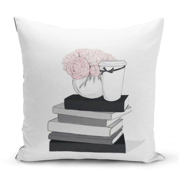 Hillkar Global Set 4 fete perna decorative din poliester si bumbac, Zeynep RKYK482 Multicolor, 43 x 43 cm