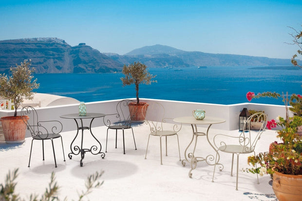 Set 4 scaune de gradina / terasa din metal Etienne Antracit, l49xA49xH89 cm (1)