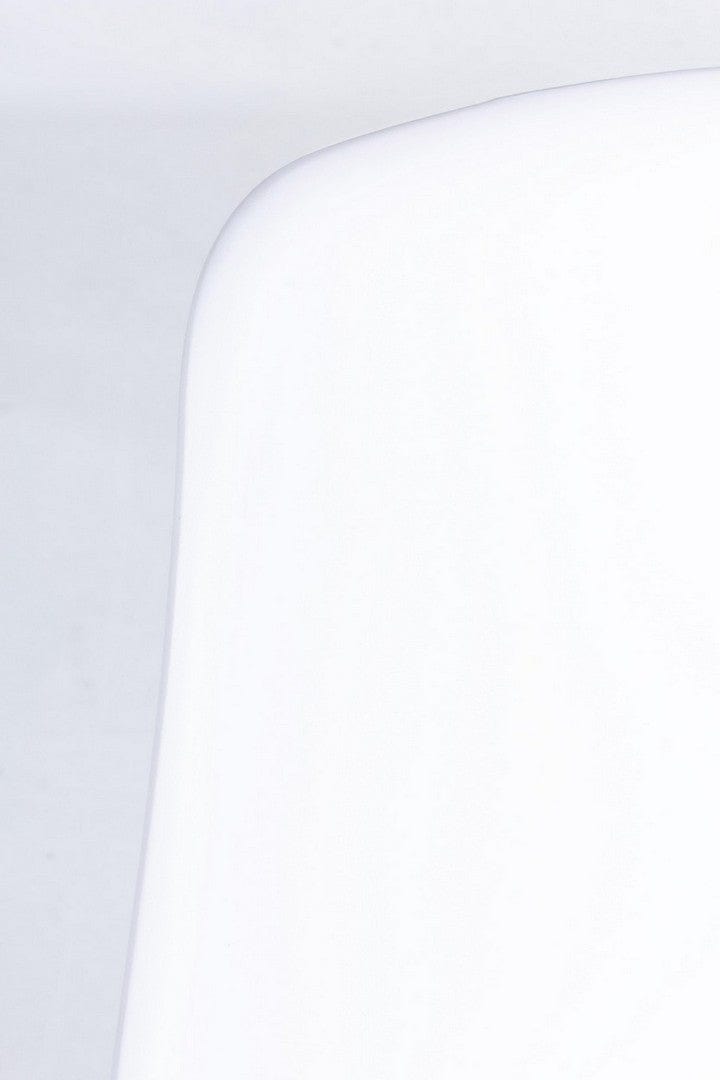 Set 4 scaune din plastic cu picioare metalice Iris Alb, l45xA52xH84 cm (3)