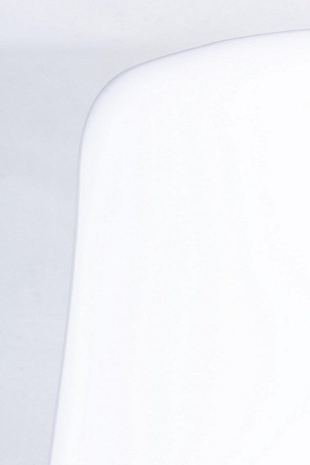 Set 4 scaune din plastic cu picioare metalice Iris Alb, l45xA52xH84 cm (3)