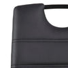 Set 4 scaune tapitate cu piele ecologica si picioare metalice Dia Negru, l43,5xA53xH92 cm (6)