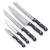 Set 5 cutite din otel inoxidabil, cu suport din plastic, Block Negru (1)
