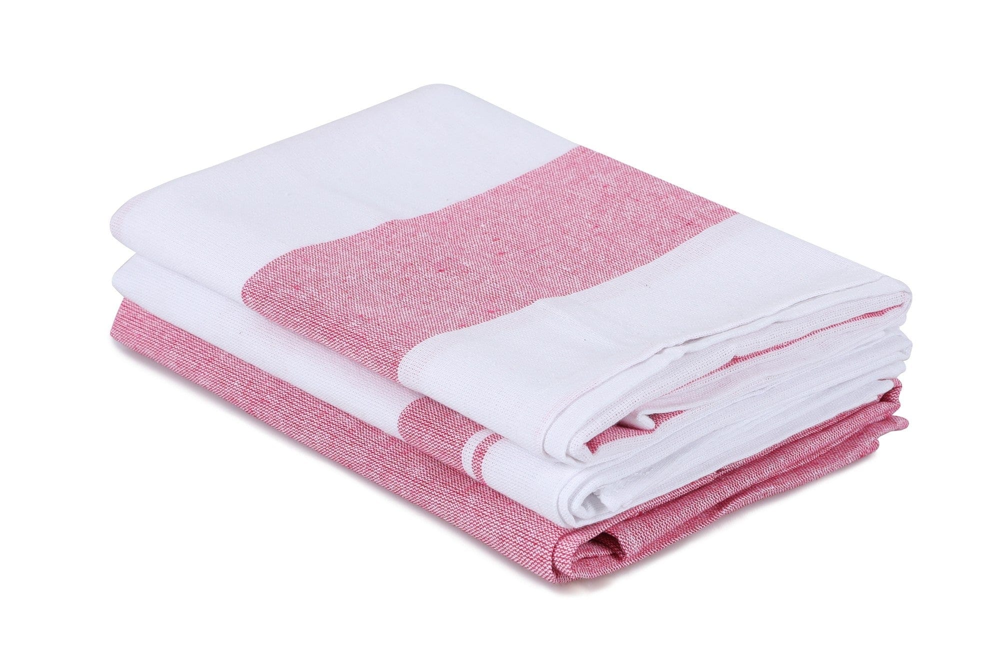 Asir Set 6 prosoape de bucatarie din bumbac Pecete Roz / Alb, 45 x 60 cm