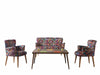 Set Canapea Fixa 2 Locuri + 2 Fotolii Fixe, Bienvelle Multicolor (1)