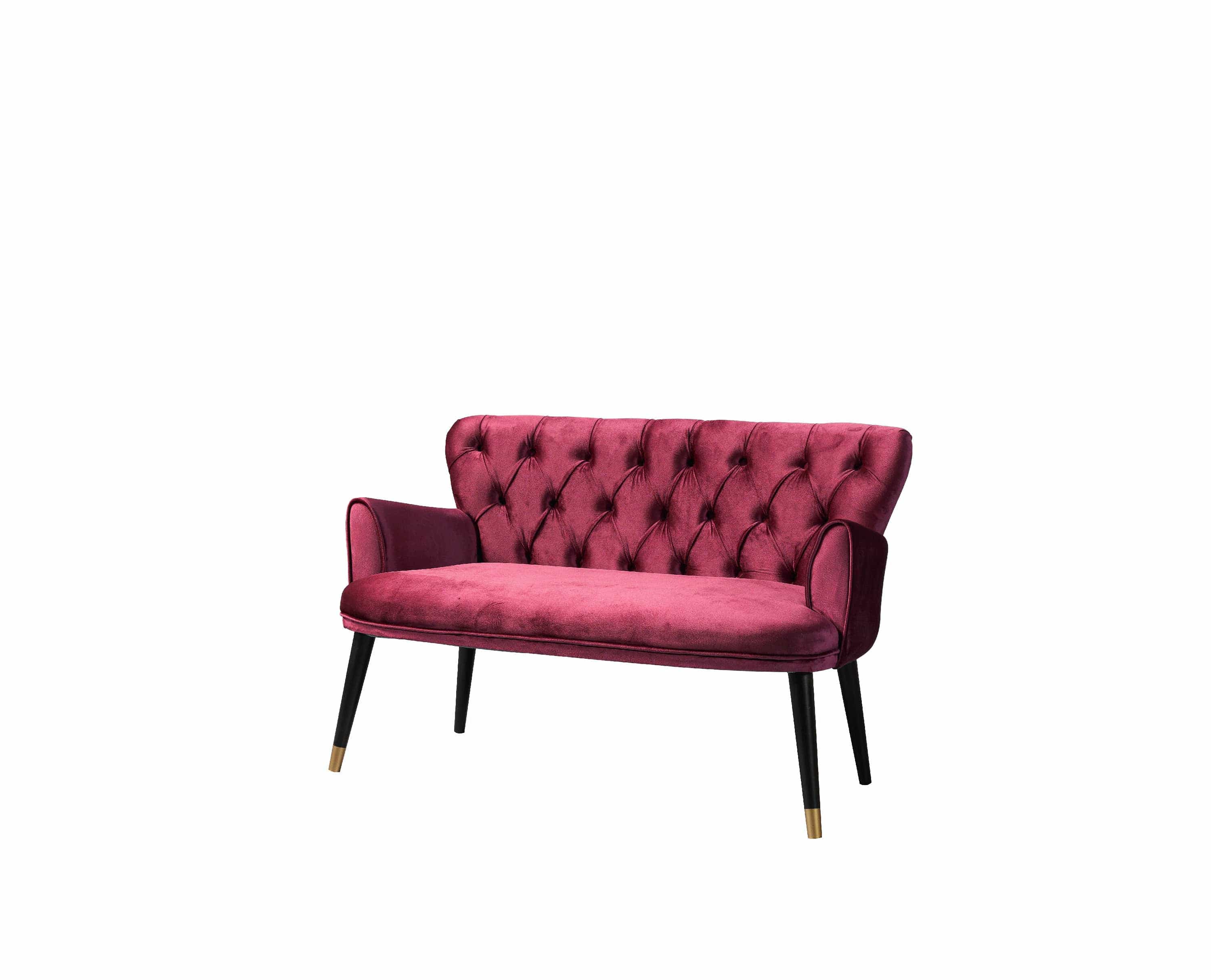 Set Canapea Fixa 2 Locuri + 2 Fotolii Fixe, Vegas Burgundy (3)