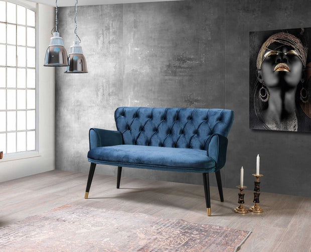 Set Canapea Fixa 2 Locuri + 2 Fotolii Fixe, Vegas Petrol (1)