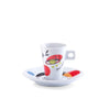 Set ceasca cu farfurioara din portelan, Faces Multicolor, 50 ml, 12 piese (4)