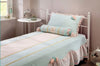 Cilek Set cuvertura pat copii si 1 perna decorativa Paradise Turcoaz deschis / Roz