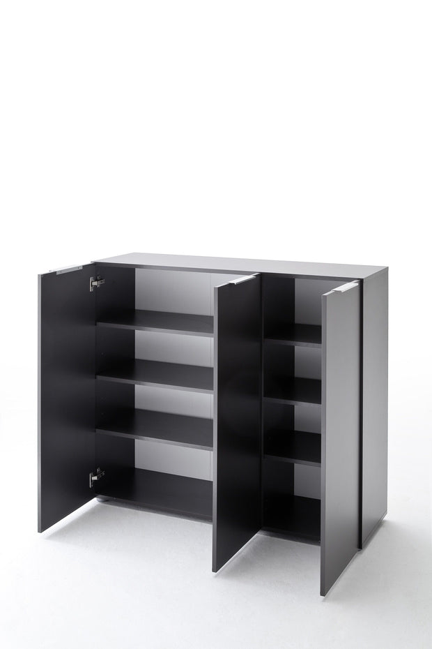 Set de mobila hol din pal, 3 piese, Vicenza Large Antracit / Wenge (2)