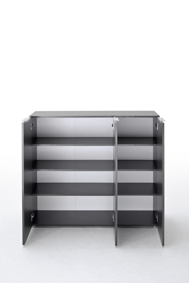 Set de mobila hol din pal, 3 piese, Vicenza Large Antracit / Wenge (3)