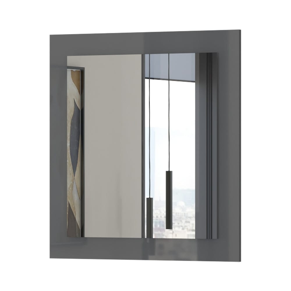 Set de mobila hol din pal, 5 piese, Onyx I Antracit / Nuc Pacific (5)