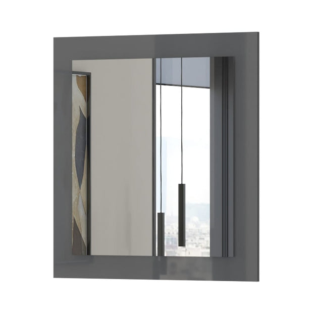 Set de mobila hol din pal, 5 piese, Onyx I Antracit / Nuc Pacific (5)